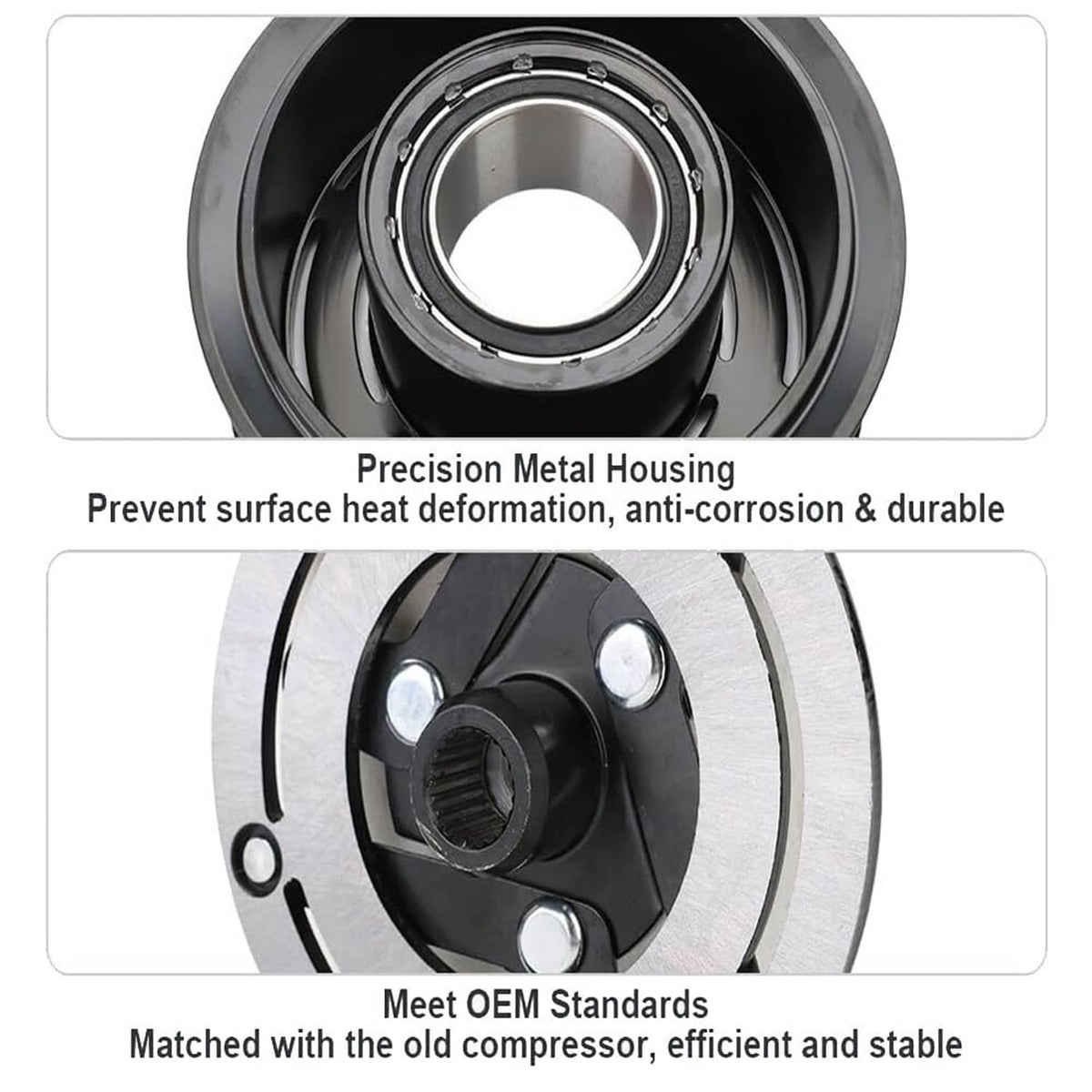 Solidspare AC Compressor Clutch Kit with 7-Groove For 2016-2021 Honda Civic L4 2.0L New