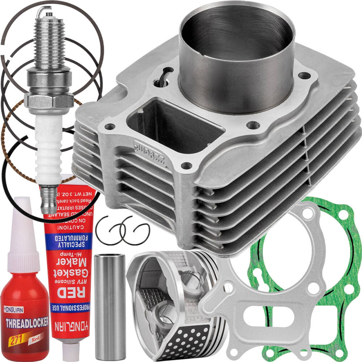 Solidspare 253.2cc Top End Kit w/ Cylinder For Honda Recon 250 TRX250TE TRX250TM TRX250