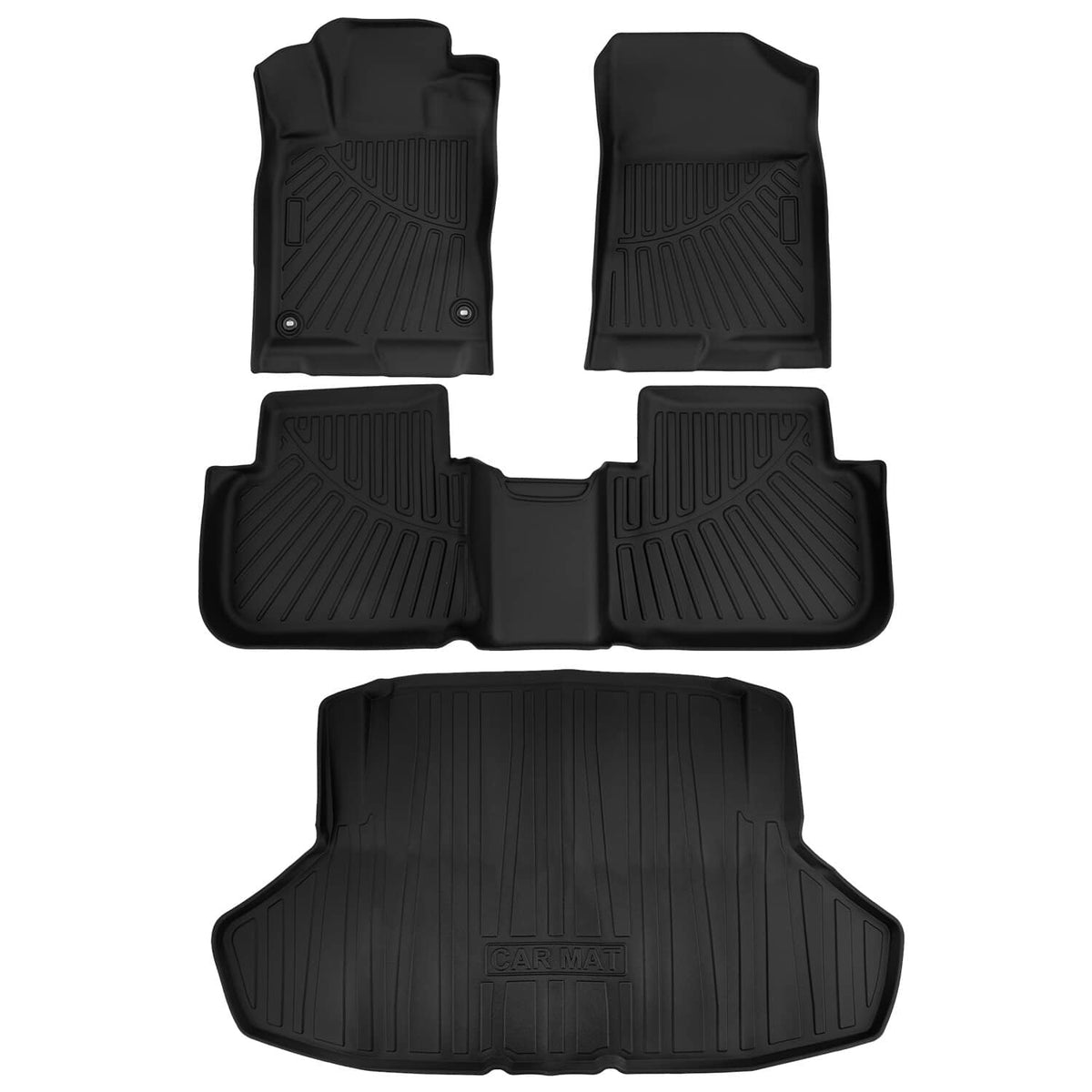 Solidspare 3D Molded Floor Mats & Cargo Liner For Honda Civic Sedan 2022-2025 All Weather