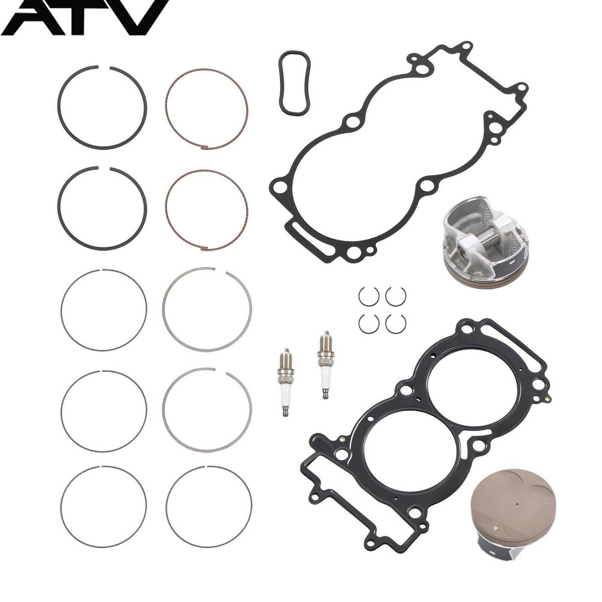 Solidspare 93mm Piston Gasket Kit Fit For Polaris General/Ranger/RZR XP 1000 2205244