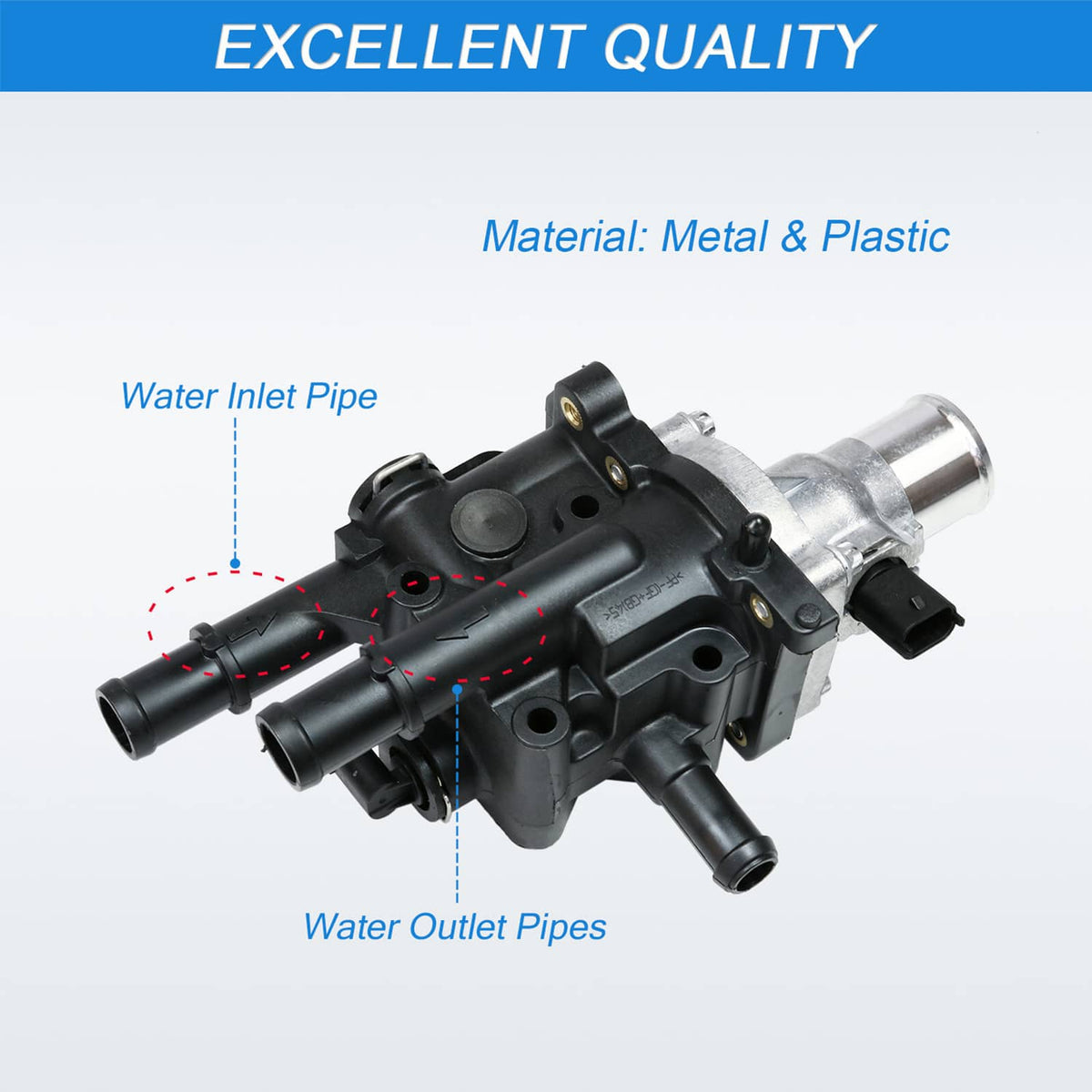 Solidspare Engine Coolant Thermostat Housing Assembly for Chevrolet Sonic Cruze 1.8L New
