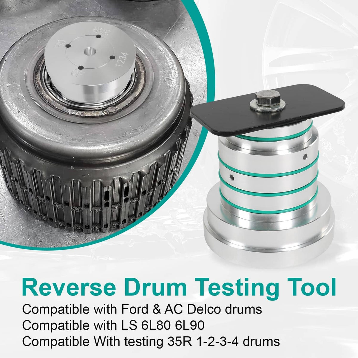 Solidspare 6L80E 6L80 6L90 Drum Tester 35R / 1-2-3-4 Drum Testing Tool Check Leaks Cracks
