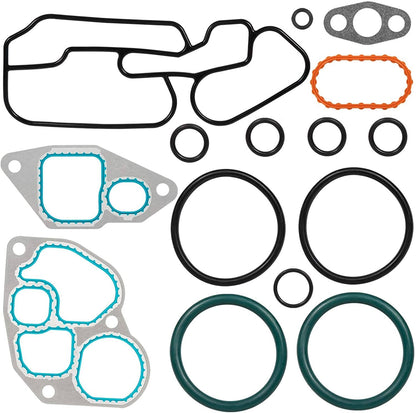Solid Spare Oil Cooler Mounting Gasket Kit for International 1993-1997 DT466E 1823182C95