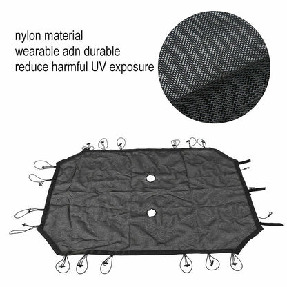 Sun Shade Bimini Bikini Top Shield for 4 Door 4Dr Jeep Wrangler JK JKU Unlimited