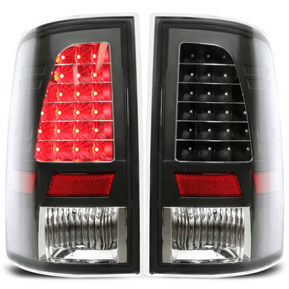Solid Spare LED Tail Lights Brake Lamps Clear Lens For 2009-2018 Dodge Ram 1500 2500 3500