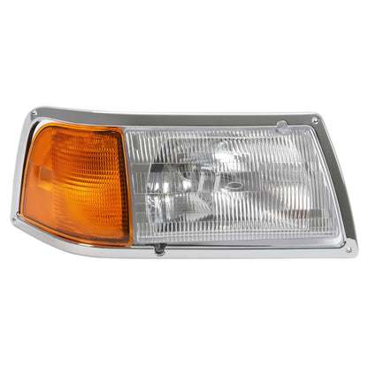 Solid Spare Headlight&Corner Light For Peterbilt 375 385 w/Wire Harness&Bulb Passenger Side