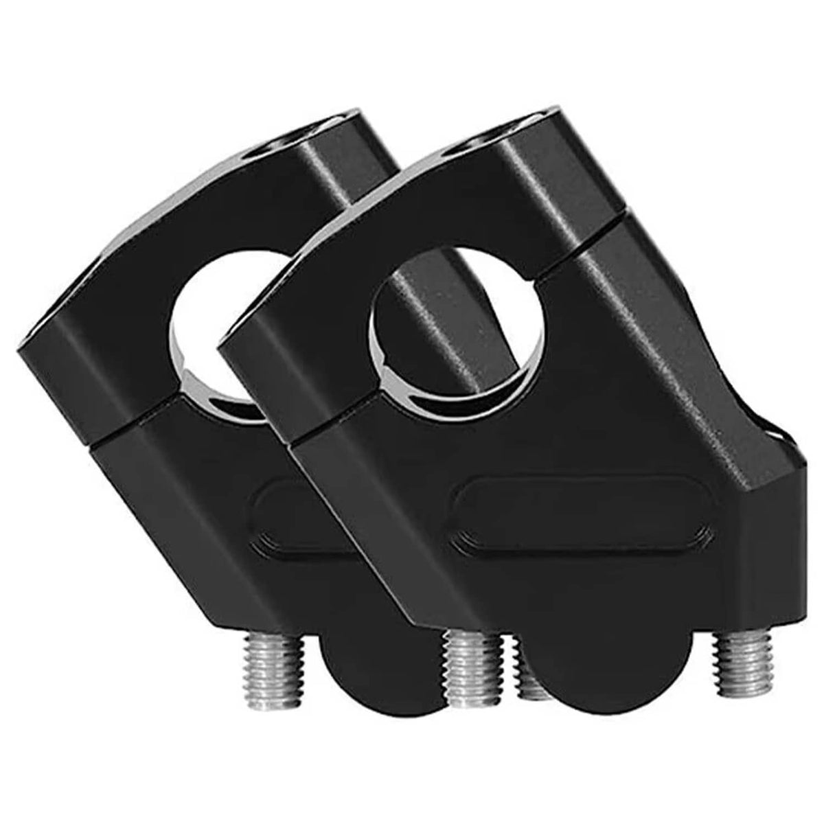 Solid Spare 2pcs 7/8" 22mm Handlebar CNC Motorcycle Riser Mount Clamp Adapter Increased 38mm