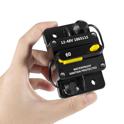 Solid Spare MKR-27 1865115 Circuit Breaker Waterproof 60AMP For Minn Kota Trolling Motor