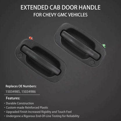 Exterior Door Handles Front Left+Right Fit 1999-2007 Chevy Silverado GMC Sierra