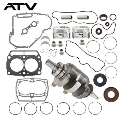 Solidspare Crankshaft Piston Gasket For Polaris Ranger Sportsman RZR 800 Engine Rebuild Kit