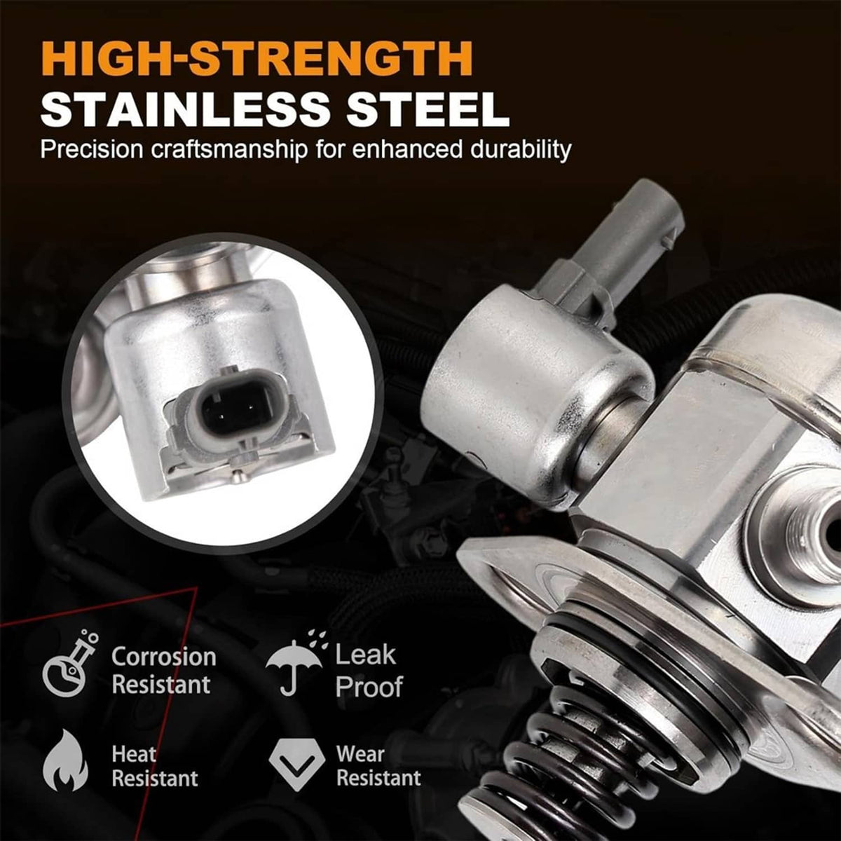 Solidspare High Pressure Fuel Pump For Mini Cooper 2012-2016 1.6L Turbocharged 13517630644