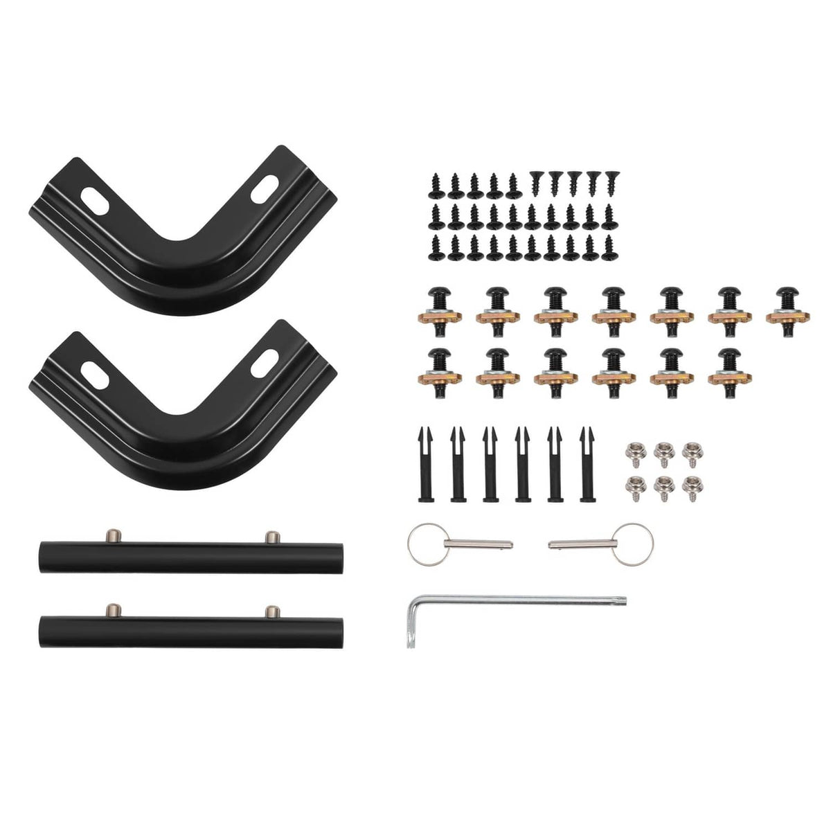 Solid Spare For 1987-1995 Jeep Wrangler YJ Complete Soft Top Support Frame Bow Kit