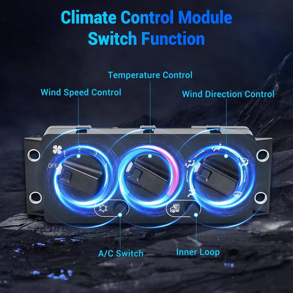 Solidspare A/C Climate Control Module Panel 25110700 20992943 for Mack Truck 2008-2018