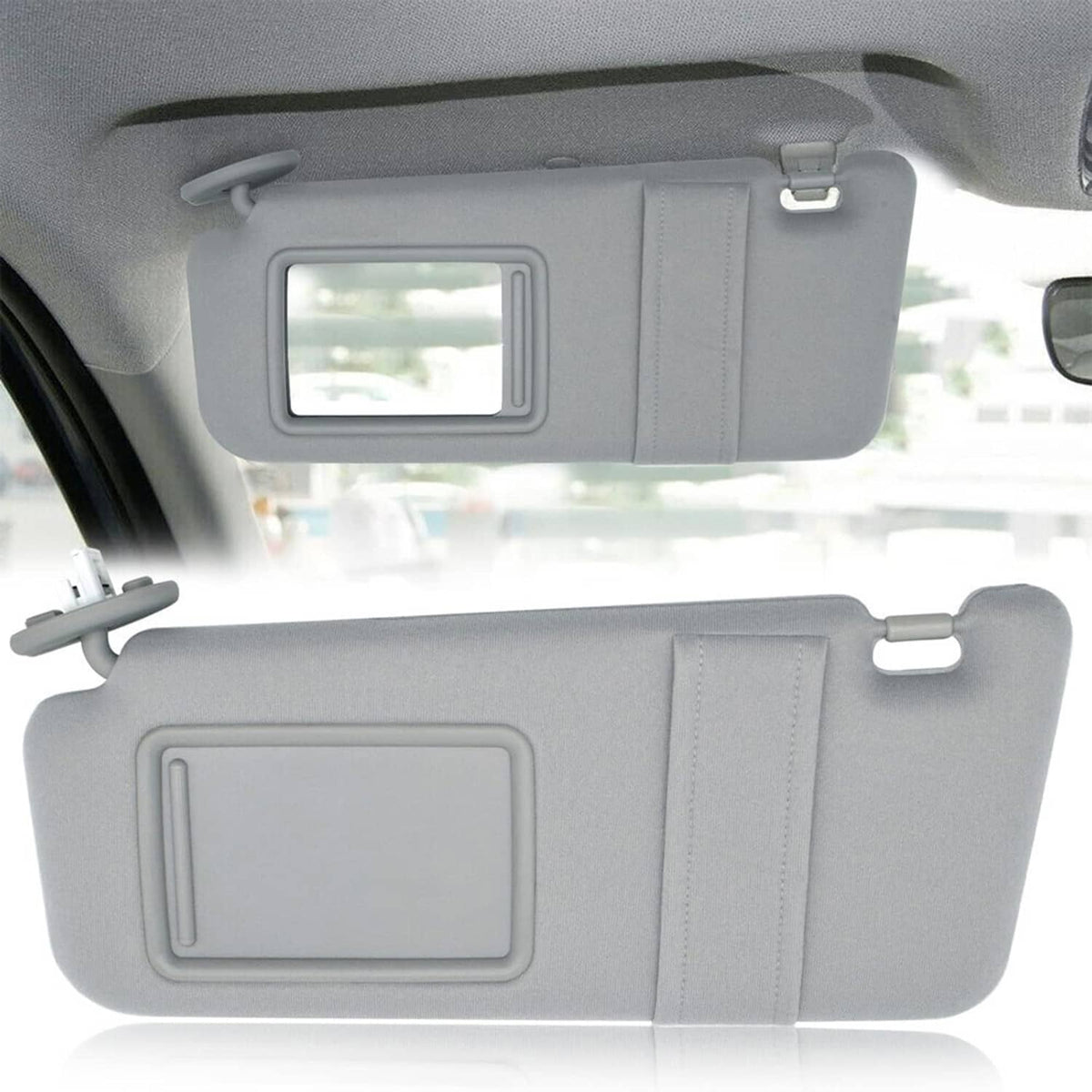 Solidspare Left Driver Side Sun Visor W/Sunroof For 2009-2016 Toyota Venza 74320-0T022-B1