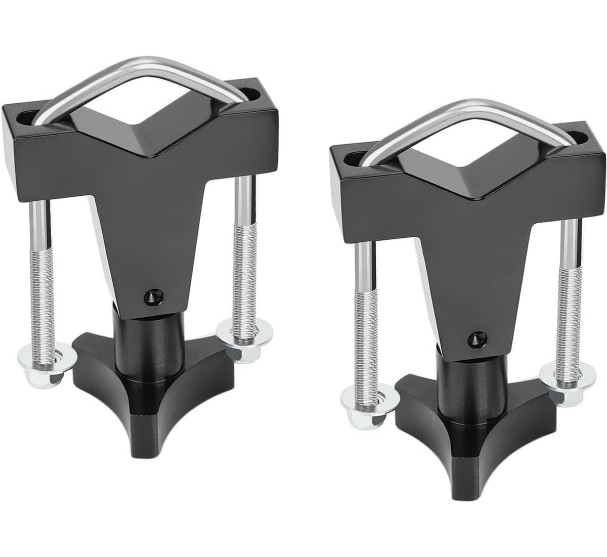 Solidspare BLACK Hi-Lift Jack Tube Mount "1-2.5" Universal for Jeep Rzr Offroad Polaris New