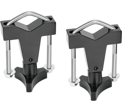 Solidspare BLACK Hi-Lift Jack Tube Mount "1-2.5" Universal for Jeep Rzr Offroad Polaris New