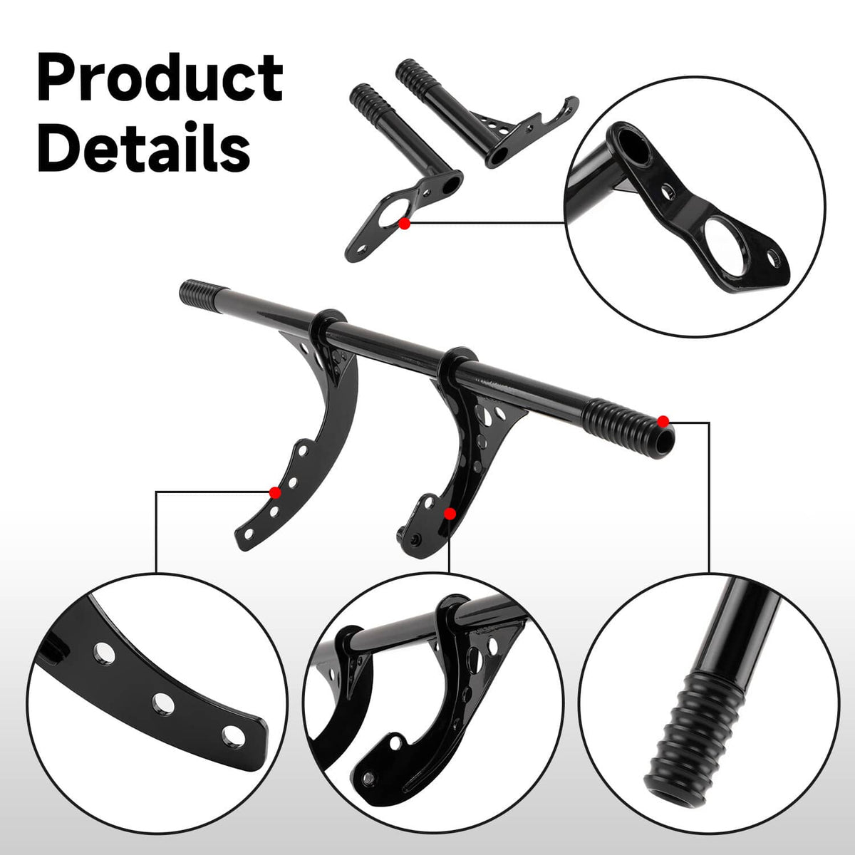 Solidspare Highway Footpeg Engine Guard Crash Bar+Passenger Peg For Harley Low Rider 18-24