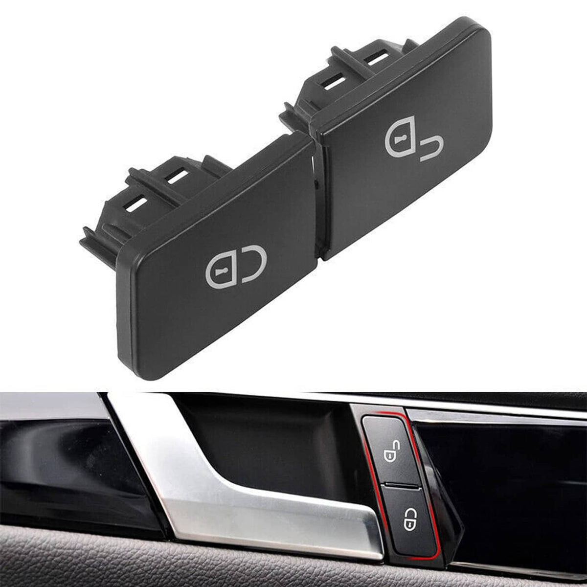 Solidspare Door Lock Switch Button Driver Side For Mercedes-Benz C-Class W204 Sedan 07-14