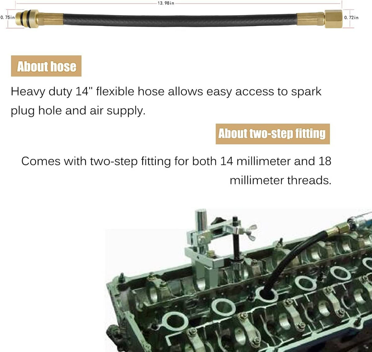 Solid Spare HW0107 Valve Stem Seal Pliers and 19700 Valve Holder Replacement Repair Tool Set