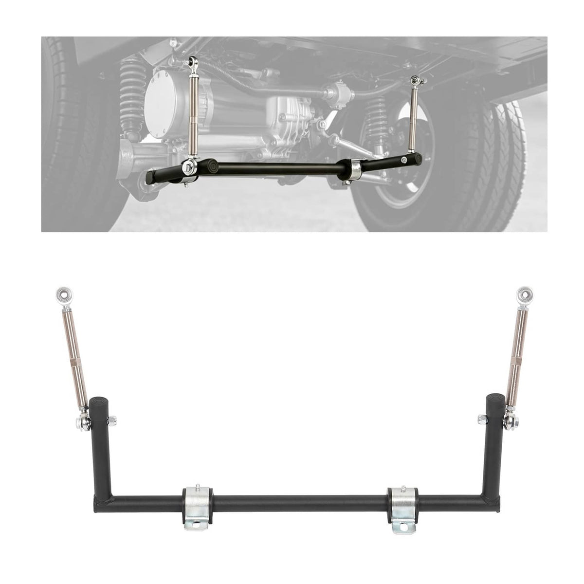 Solidspare Steel Sway Bar Anti-Roll Kit Fit Yamaha G29 YDRE YDRA Golf Cart w/ Hardware
