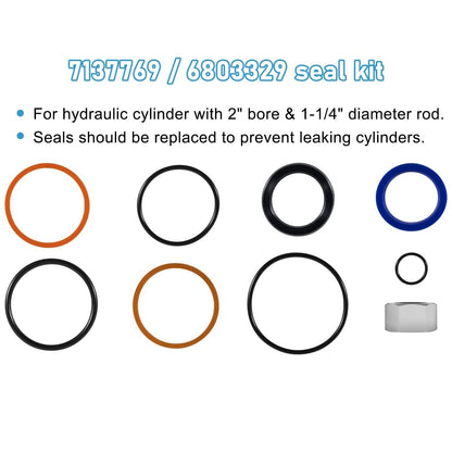 Solid Spare 6803329 Hydraulic Lift Cylinder Seals Kit for Bobcat 444 500 520 642 643 742 743