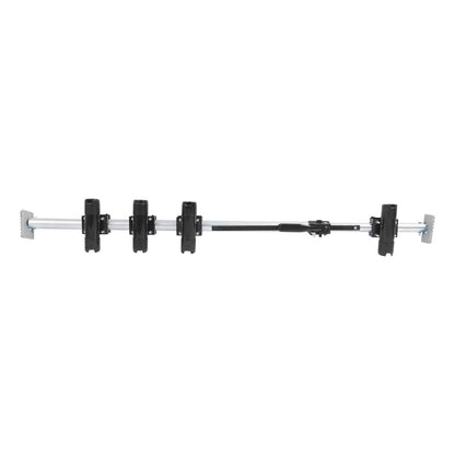 Solid Spare Truck Bed Rod Rack Fishing 4 Rod Holder Aluminum Adjustable Pickup Silvery Black