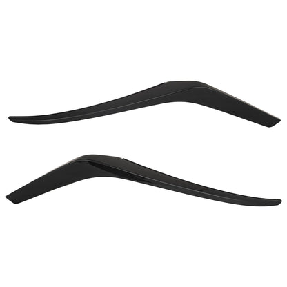 2xFor Nissan Altima 2023 2024 2025 Gloss Black Front Grille Molding Trims  LH＆RH
