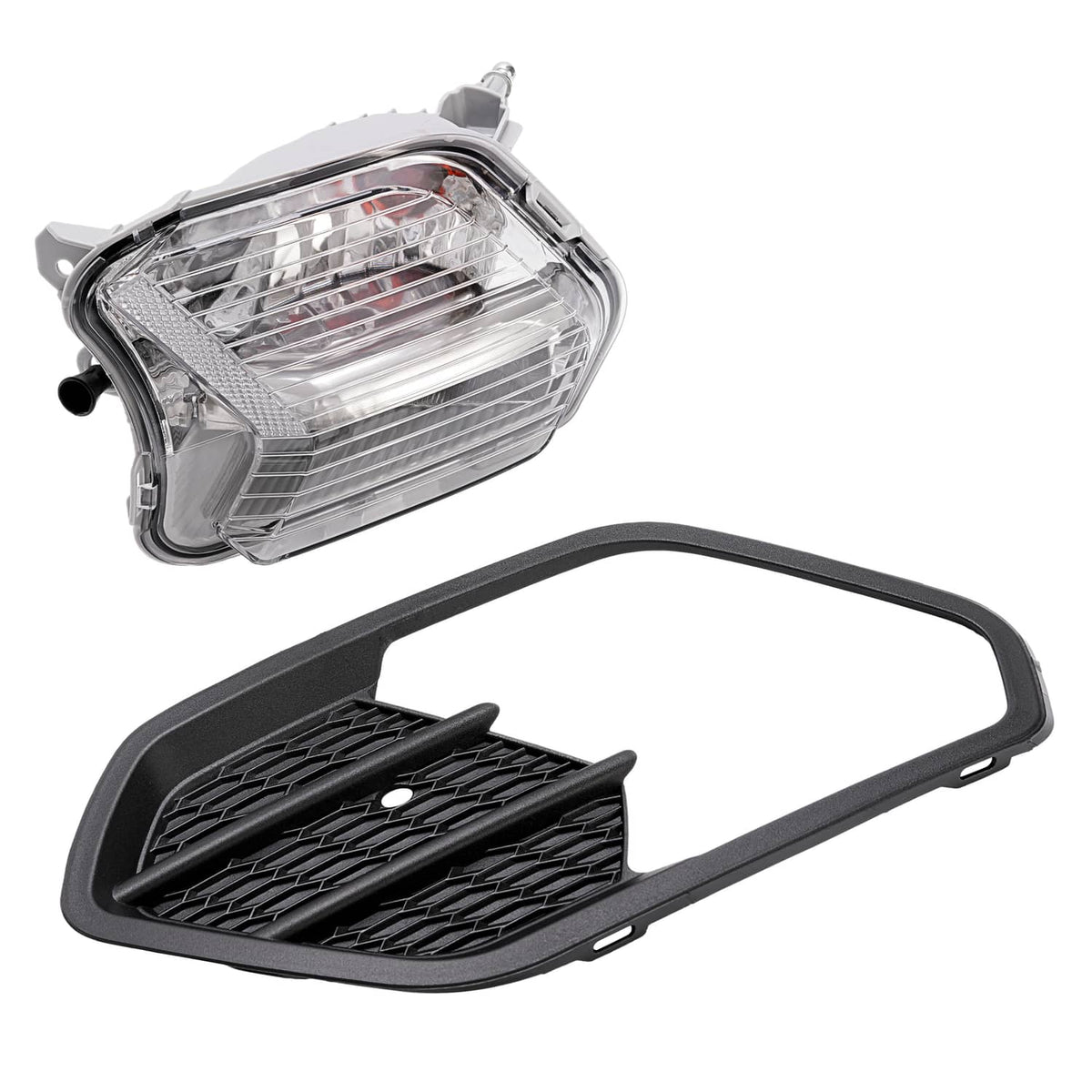 Solid Spare Left Driver Side Bumper Fog Light For Ford Escape 2017 2018 2019 w/Black Cover