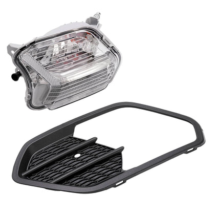 Solid Spare Left Driver Side Bumper Fog Light For Ford Escape 2017 2018 2019 w/Black Cover