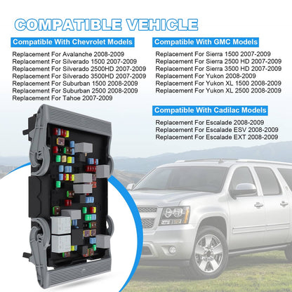 Solidspare 19210438 For Chevrolet,GMC 07-09 Avalanche Electrical Fuse Relay-Junction Block