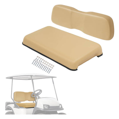 Solidspare Front Seat Assembly Bottom&Back Cushion For Club Car DS 2000.5-UP Tan Golf Cart