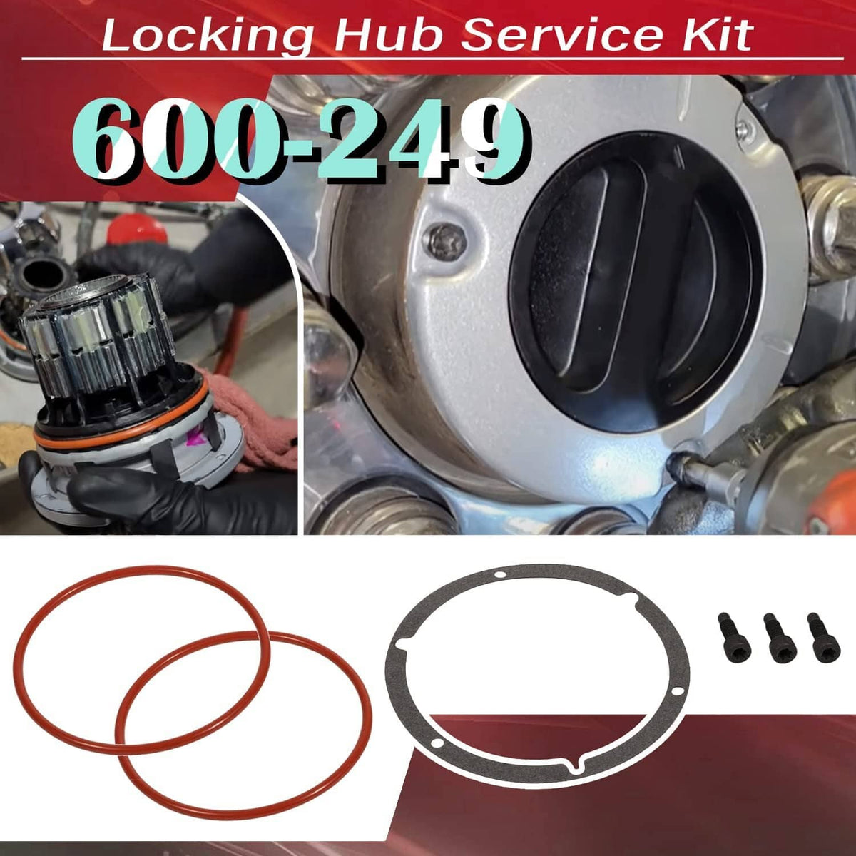 Solid Spare 600-249 Locking Hub Service Kit for 2005-2018 Ford F250 F350 F450 F550