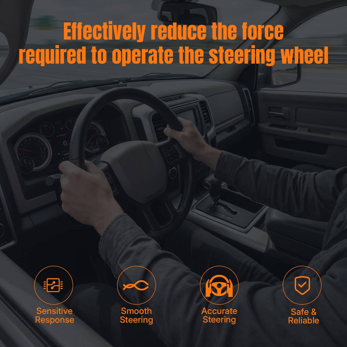 Solidspare Power Steering Pump with 6-Groove Pulley For Ram 1500 2011-2012 V8 5.7L Pickup