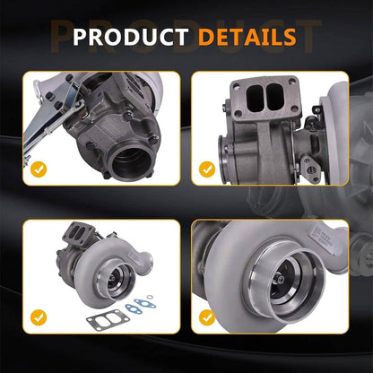 Solidspare Diesel Turbo Turbocharger HX35W for 1996-98 Dodge Ram 2500 3500 5.9L T3 3536160
