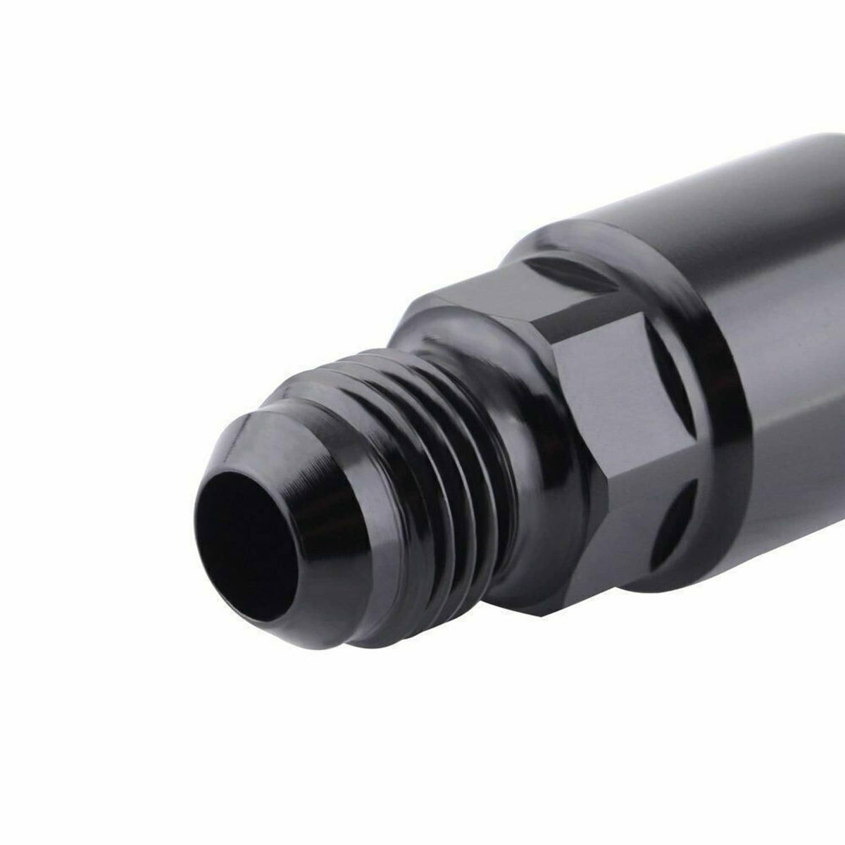 Solidspare Black -6AN AN6 Fuel Adapter Fitting to 3/8 GM Quick Connect LS W/ Clip Female