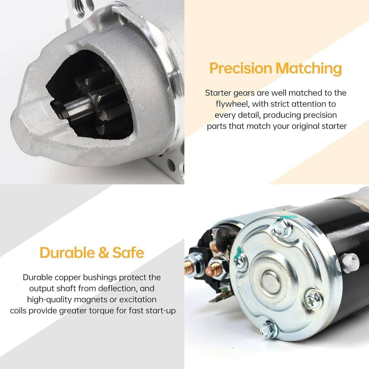 Solidspare Starter Motor for Dodge Avenger Journey Jeep Compass Patriot 2.0L 2.4L 117994