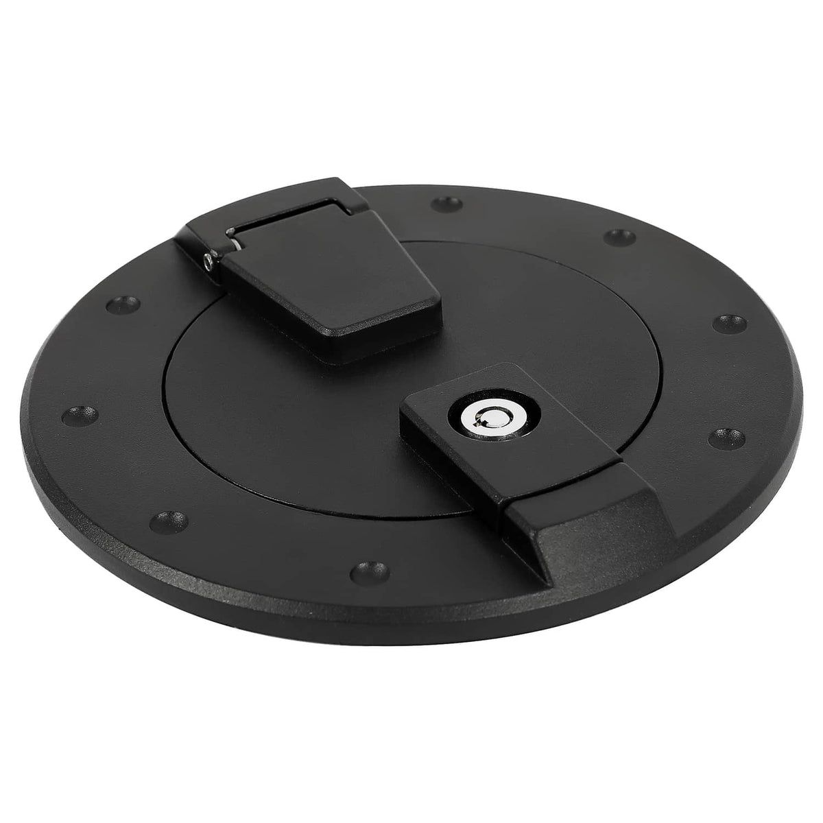 Solid Spare For Hummer H2 2003-2009 Locking Fuel Door Gas Tank Cap Cover ALUMINUM Black New