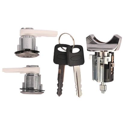 Solidspare Ignition & Door Lock Cylinder Set For 92-96 Ford Bronco F-150 250 350 Keyed Alik