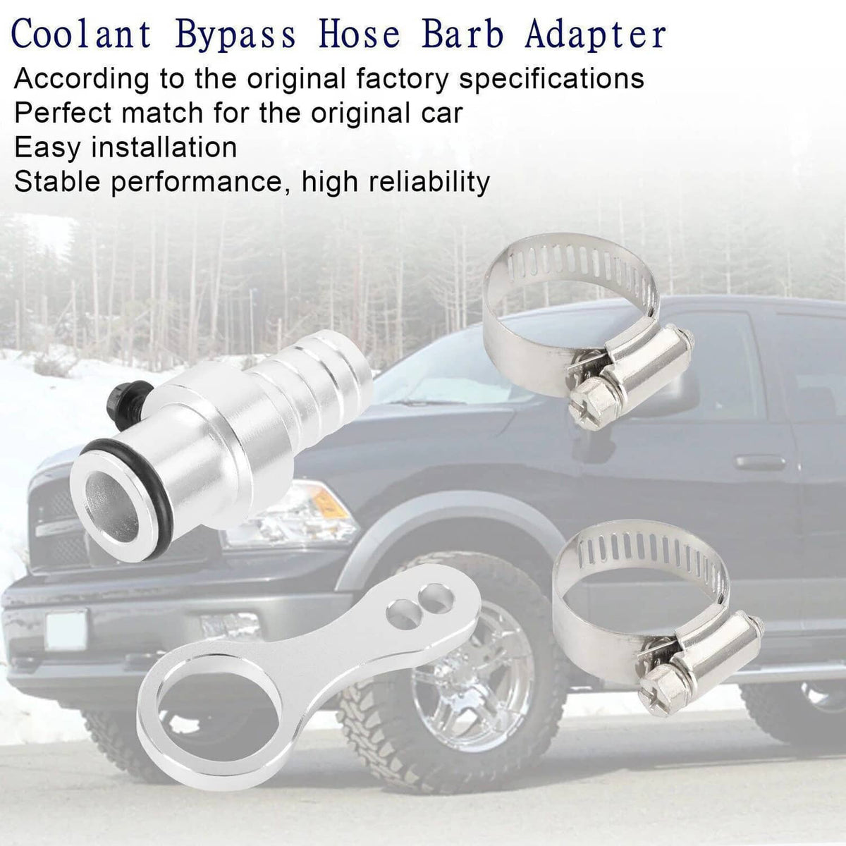 Solidspare Coolant Bypass Hose Barb Adapter Set For 2009-2019 Dodge Ram Cummins 6.7L Diesel