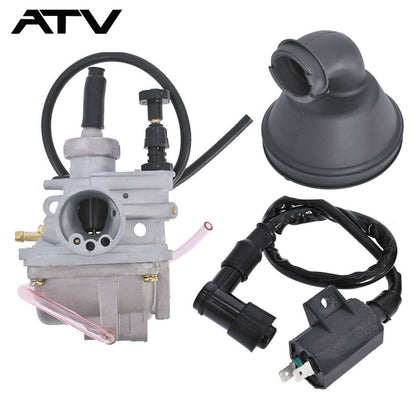 Solidspare Carburetor Intake Boot Rubber & Ignition Coil For Suzuki LT-80 1987-2006