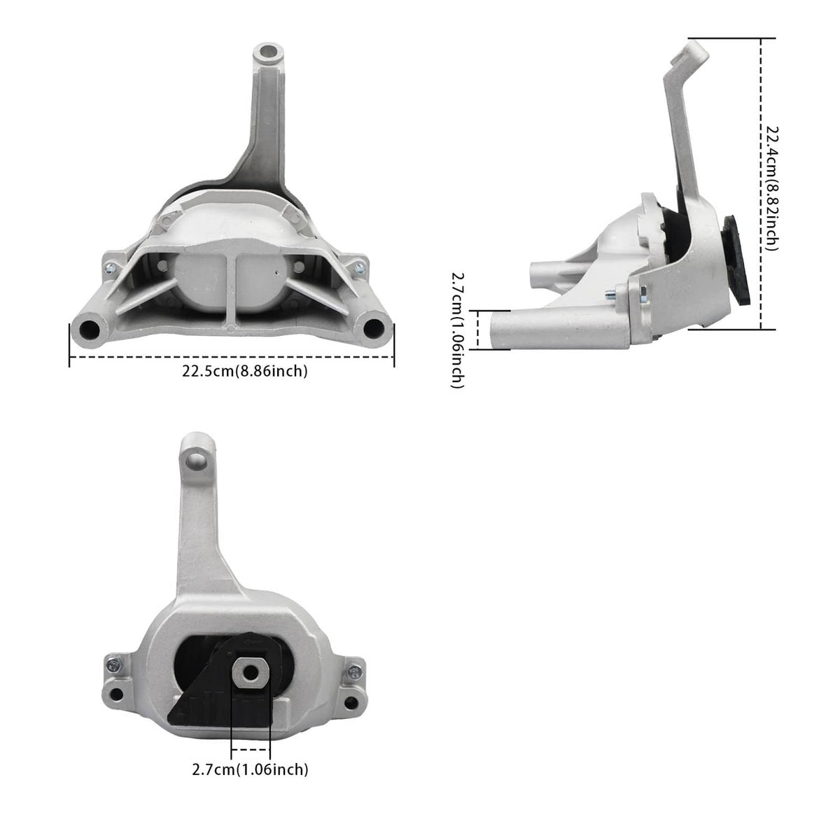 Solidspare For Nissan Altima 2007-2015 L4 2.5L Auto CVT Engine Motor Transmission Mount Kit