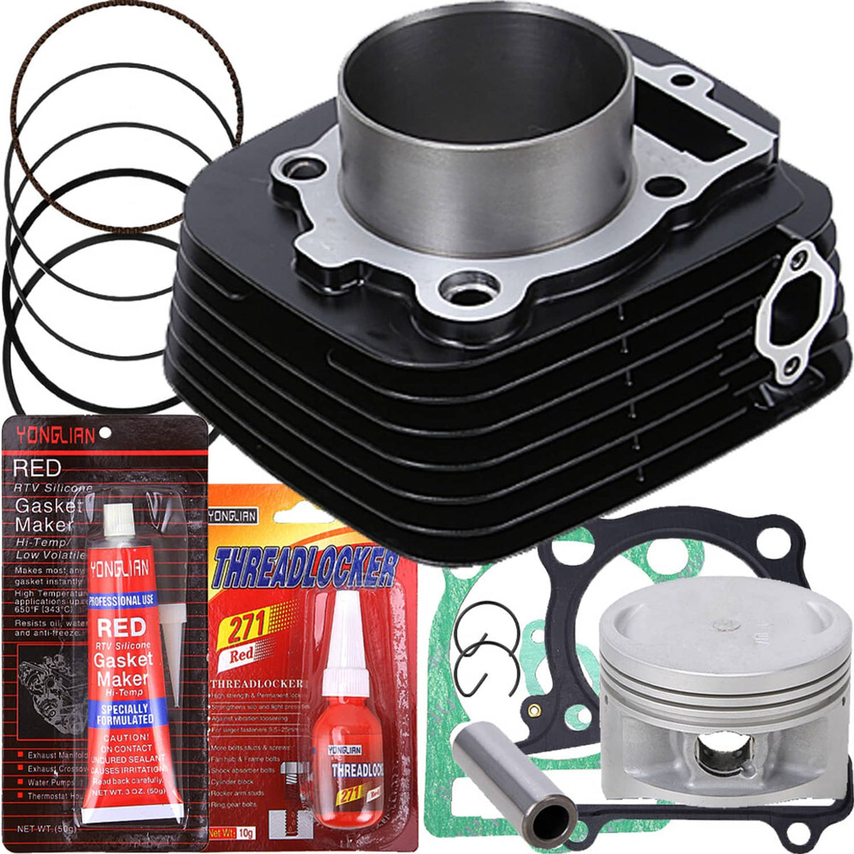 Solidspare For Yamaha Warrior 350 Top End Rebuild Kit Piston Cylinder Gaskets US Stock 83mm