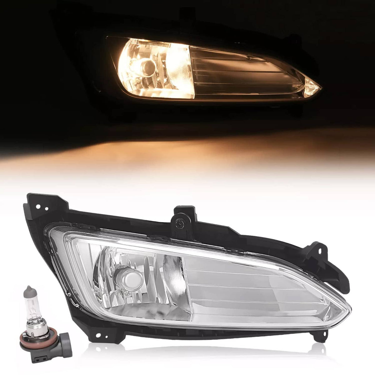 Solid Spare Fog Light Front Driving Lamp Passenger Side For 2013-2016 Hyundai Santa Fe Sport