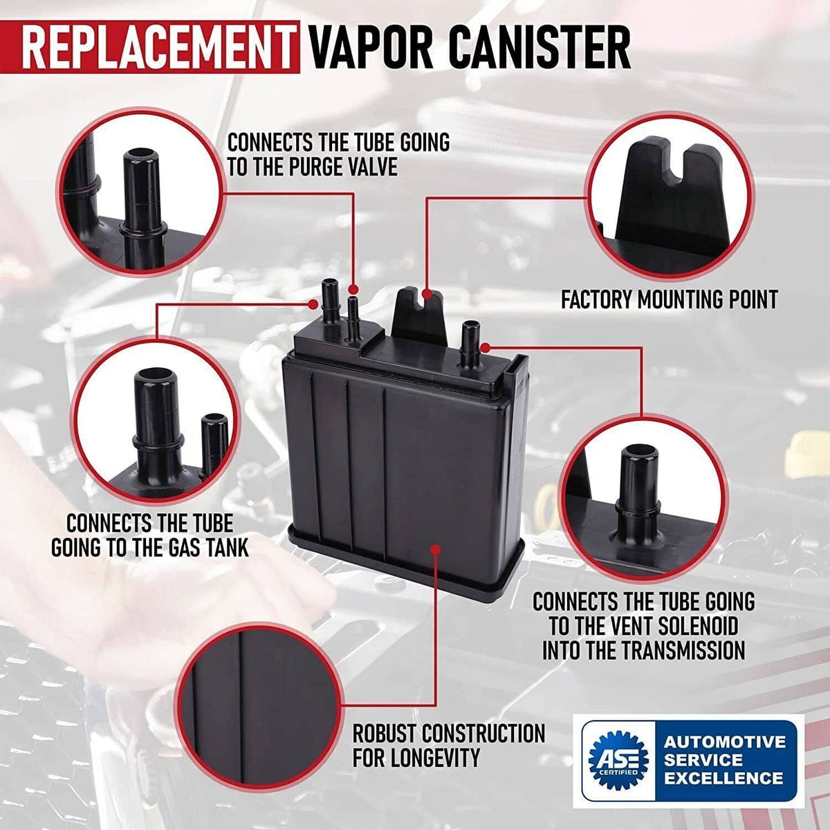 Solidspare Vapor Canister For Chevrolet Tahoe Gmc Yukon Cadillac Cts Escalade Srx 911-149