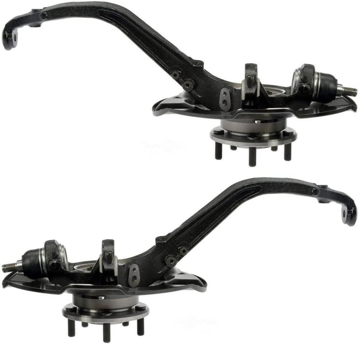 Solidspare New Front Steering Knuckles & Wheel Hub Bearings for 2009-2012 Honda Accord TSX
