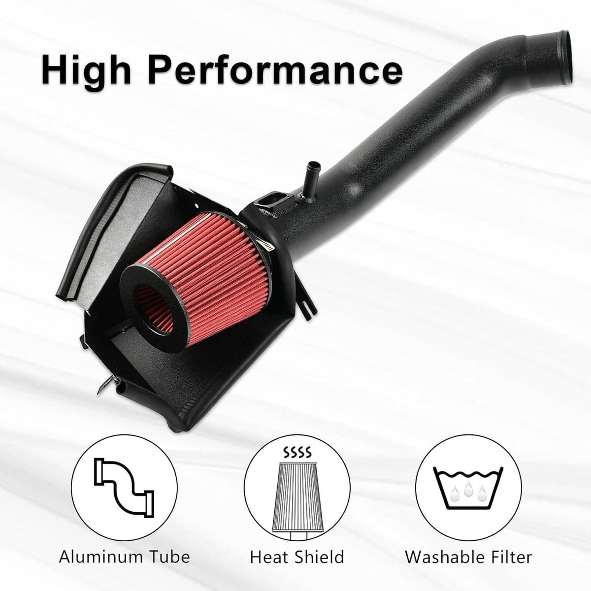 Solidspare NEW Cold Air Intake System For 12-15 BMW 335i/14-16 435i M235i /16 M2 N55 Turbo