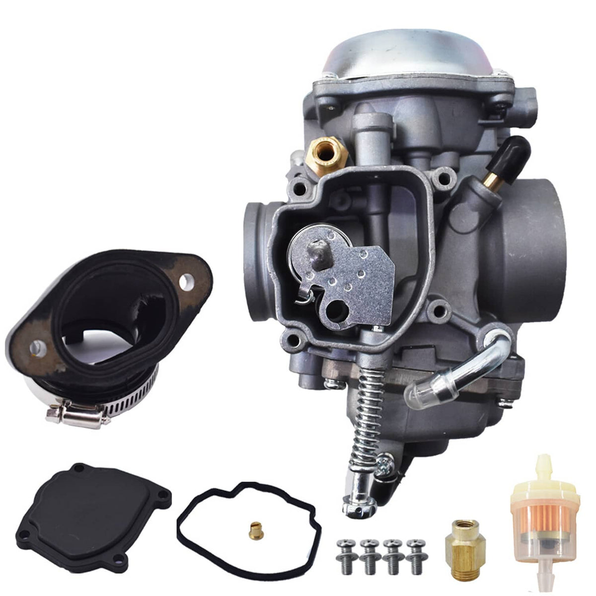 Solidspare Carburetor&Intake Boot Manifold For Polaris Big Boss Scrambler Sportsman 400 500