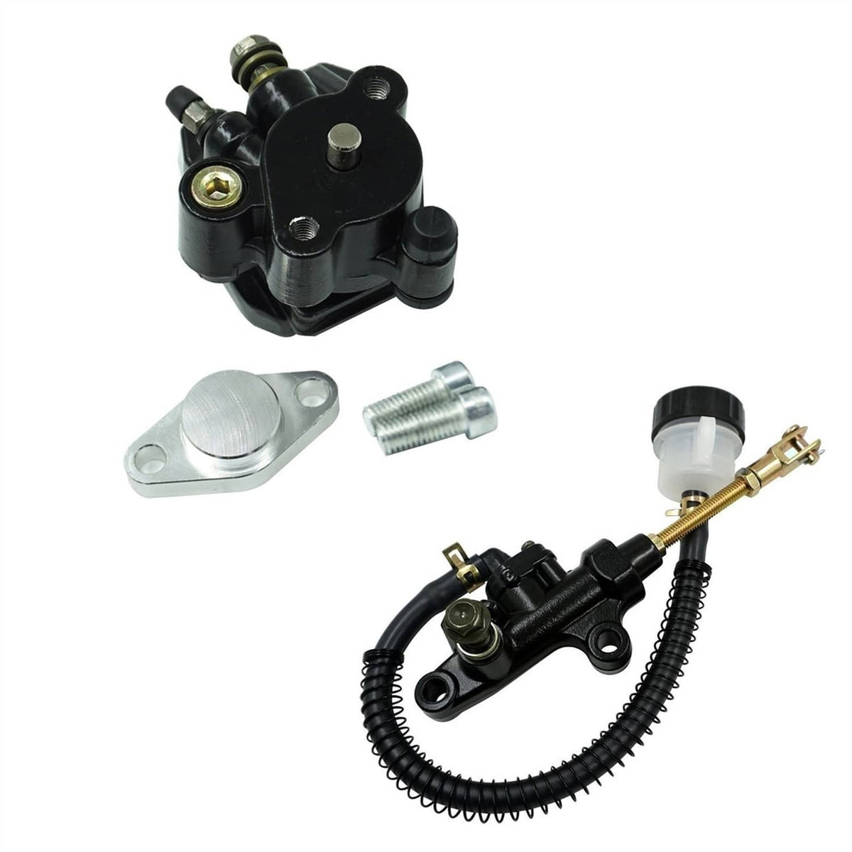 Solidspare Brake Caliper & Rear Brake Master Cylinder Set for Yamaha Banshee 350 1987-2006