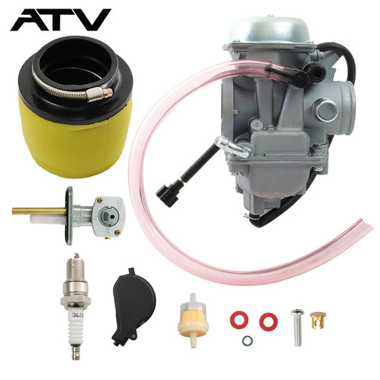 Solidspare 0470-449 Carburetor For Arctic Cat 400 Arctic Cat 500 2X4 4X4 With Fuel Valve