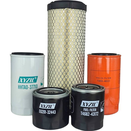Solid Spare For Kioti CK2610CHSE CK2610H HST Compact Tractor Maintenance Service Filter Kit